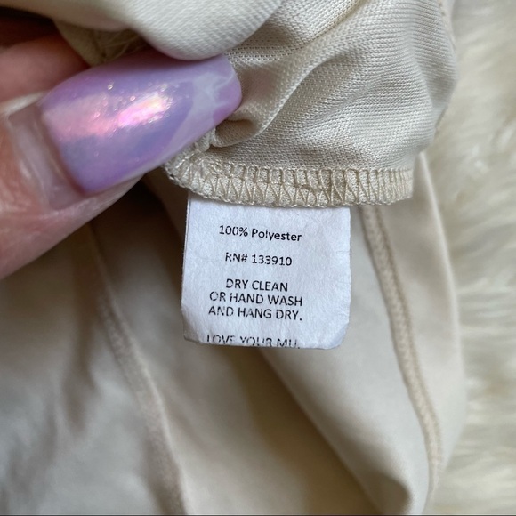 Show Me Your MuMu Dress Kylie Floral Flowy Mini Cream Purple XS - Picture 7 of 11